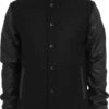 Urban Classics Herren Oldschool College Jacke - Slim Fit -Zoe Bekleidungsgeschäft 23487 NEW 23487 TB201 black black