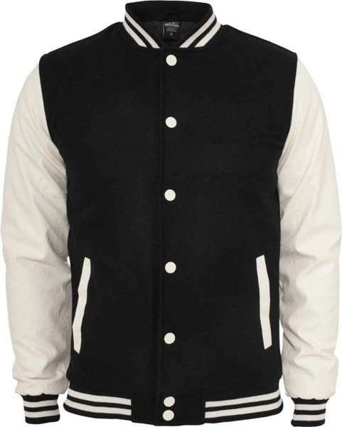 Urban Classics Herren Oldschool College Jacke - Slim Fit 4 Urban Classics Herren Oldschool College Jacke - Slim Fit – Bild 2