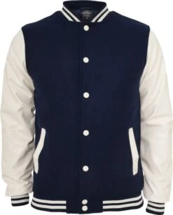 Urban Classics Herren Oldschool College Jacke - Slim Fit 16 Urban Classics Herren Oldschool College Jacke - Slim Fit -Zoe Bekleidungsgeschäft 23487 NEW 23487 TB201 navy white