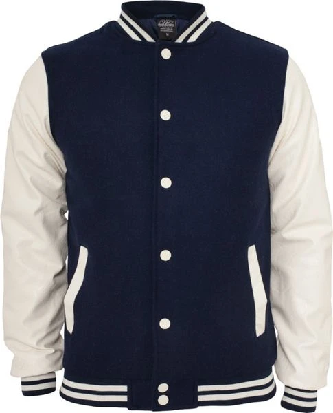 Urban Classics Herren Oldschool College Jacke - Slim Fit 8 Urban Classics Herren Oldschool College Jacke - Slim Fit – Bild 6