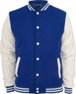 Urban Classics Herren Oldschool College Jacke - Slim Fit 18 Urban Classics Herren Oldschool College Jacke - Slim Fit -Zoe Bekleidungsgeschäft 23487 NEW 23487 TB201 royal white