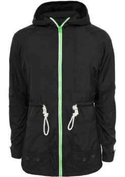 Urban Classics Herren Long Nylon Windbreaker -Zoe Bekleidungsgeschäft 25899 4 1