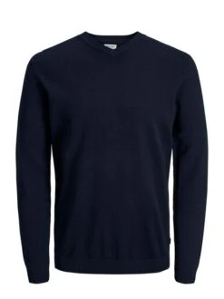 Jack &amp; Jones Herren V-Ausschnitt Pullover JJEBASIC KNIT V-NECK -Zoe Bekleidungsgeschäft 37776 jj 2779540 front 1