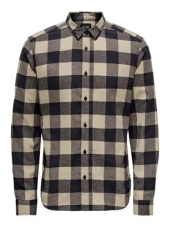Only &amp; Sons Herren Freizeithemd ONSGUDMUND LS CHECKED SHIRT -Zoe Bekleidungsgeschäft 40305 ons 3928361 front