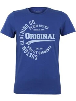 Tom Tailor Denim Herren Rundhals T-Shirt 100% Baumwolle Mit Frontprint S M L XL XXL -Zoe Bekleidungsgeschäft 40409 TomTailor 1016714 XX 12 13886 1