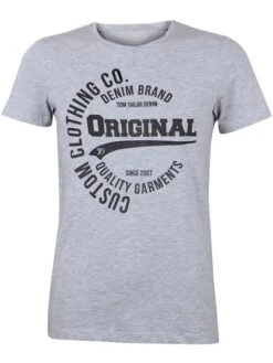 Tom Tailor Denim Herren Rundhals T-Shirt 100% Baumwolle Mit Frontprint S M L XL XXL -Zoe Bekleidungsgeschäft 40409 TomTailor 1016714 XX 12 15398 1