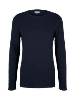 Tom Tailor Denim Herren Rundhals Pullover Mit Struktur - Regular Fit 35 Tom Tailor Denim Herren Rundhals Pullover Mit Struktur - Regular Fit -Zoe Bekleidungsgeschäft 41381 Denim Tom Ta 110 10306 1016090 1