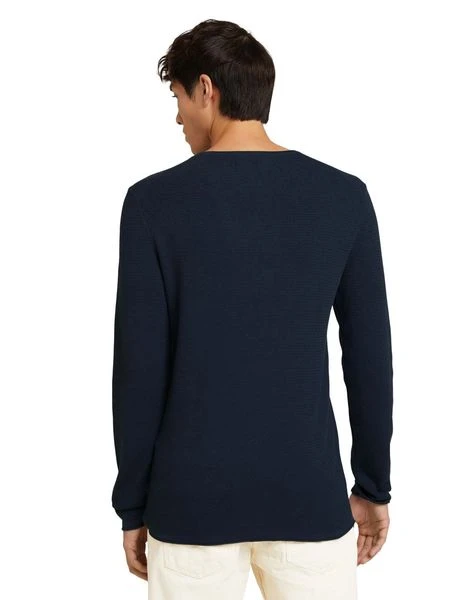 Tom Tailor Denim Herren Rundhals Pullover Mit Struktur - Regular Fit 18 Tom Tailor Denim Herren Rundhals Pullover Mit Struktur - Regular Fit – Bild 16