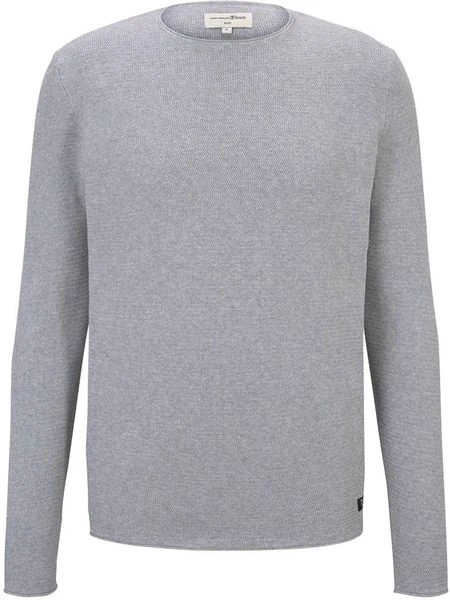 Tom Tailor Denim Herren Rundhals Pullover Mit Struktur - Regular Fit 3 Tom Tailor Denim Herren Rundhals Pullover Mit Struktur - Regular Fit