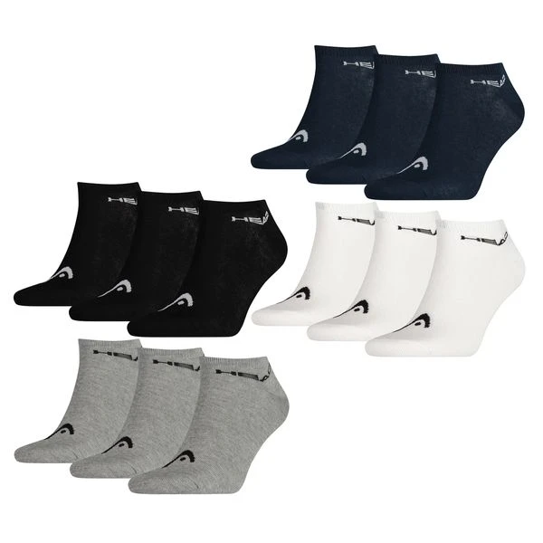 HEAD Herren Damen Unisex Sneaker Basic Sport Socken - 6er 9er 12er Multipack 3 HEAD Herren Damen Unisex Sneaker Basic Sport Socken - 6er 9er 12er Multipack