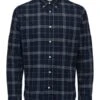 Selected Homme Herren Freizeithemd SLHSLIMFLANNEL SHIRT - Slim Fit 1 Selected Homme Herren Freizeithemd SLHSLIMFLANNEL SHIRT - Slim Fit -Zoe Bekleidungsgeschäft 42748 Dark Blue Check Grey