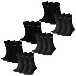 PUMA Classic Socken Sport Baumwolle 18er Pack 35-38 39-42 43-46 -Zoe Bekleidungsgeschäft 42765 7308 BlackundAnthra 18er