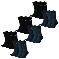 PUMA Classic Socken Sport Baumwolle 18er Pack 35-38 39-42 43-46 -Zoe Bekleidungsgeschäft 42765 7308 BlackundNavy 18er