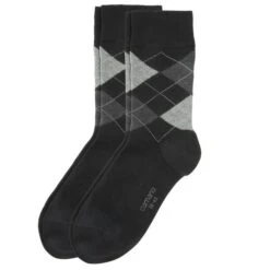 Camano Herren Socken CA-Soft Argyle 2er Pack -Zoe Bekleidungsgeschäft 43680 4401 49