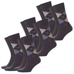 Burlington Herren Socken Everyday Mix 40-46 - 4er 6er 8er Multipack -Zoe Bekleidungsgeschäft 43780 21044 Anthracite Melange 3081 6er