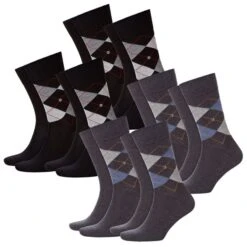 Burlington Herren Socken Everyday Mix 40-46 - 4er 6er 8er Multipack -Zoe Bekleidungsgeschäft 43780 21044 BlackundAnthracite 8er