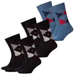 Burlington Herren Socken Everyday Mix 40-46 - 4er 6er 8er Multipack -Zoe Bekleidungsgeschäft 43780 21044 BlackundDenim 6er