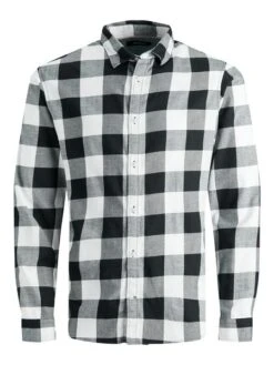 Jack &amp; Jones Herren Freizeit Hemd JJEGINGHAM TWILL - Slim Fit