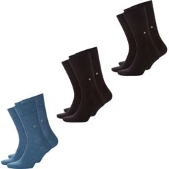 Burlington Herren Socken Everyday 4er 6er 8er Multipack -Zoe Bekleidungsgeschäft 44020 45269 21045 Black und Light Denim 6er