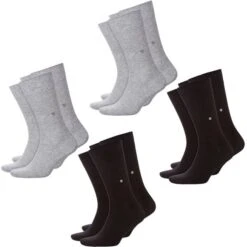 Burlington Herren Socken Everyday 4er 6er 8er Multipack -Zoe Bekleidungsgeschäft 44020 45269 21045 Black und Light Grey 8er
