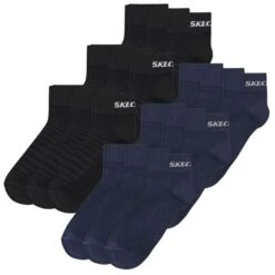 Skechers Unisex Quarter Socken Mesh Ventilation 18er Aktionspack -Zoe Bekleidungsgeschäft 44192 SK42017 BlackundNavy 18er 1