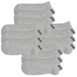 Skechers Unisex Sneaker Socken Mesh Ventilation - 6er 9er 12er Multipack -Zoe Bekleidungsgeschäft 44193 SK43022 grey 12er