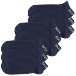 Skechers Unisex Sneaker Socken Mesh Ventilation - 6er 9er 12er Multipack -Zoe Bekleidungsgeschäft 44193 SK43022 navy 9er