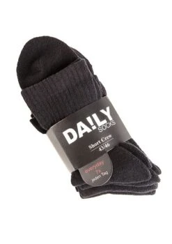 DAILYSOXX Herren Short Crew Socken Everyday Mit Frotteesohle - 7, 14 Oder 21 Paar -Zoe Bekleidungsgeschäft 44446 daily socks short crew everyday 1 2