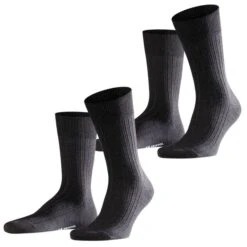Falke Herren Socken Bristol Pure - 2er 3er 4er Multipack 27 Falke Herren Socken Bristol Pure - 2er 3er 4er Multipack -Zoe Bekleidungsgeschäft 44677 14415 Anthracite Melange 3080 2er