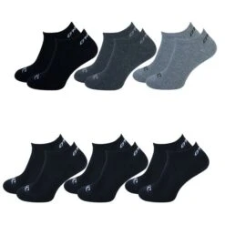O'Neill Unisex Sneaker Socken - 6er 9er 12er Multipack -Zoe Bekleidungsgeschäft 44728 730003 BlackundGrey Antracite Black 6er