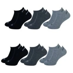 O'Neill Unisex Sneaker Socken - 6er 9er 12er Multipack -Zoe Bekleidungsgeschäft 44728 730003 Grey Antracite Black 7000P 6er