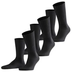 Falke Herren Socken Nelson 2er 3er 4er Multipack -Zoe Bekleidungsgeschäft 44856 14497 Black 3000 3er