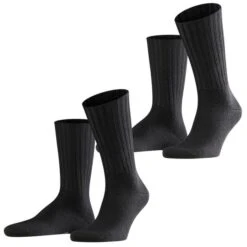Falke Herren Socken Nelson 2er 3er 4er Multipack -Zoe Bekleidungsgeschäft 44856 14497 BlackundAnthracite Melange 3080 2er