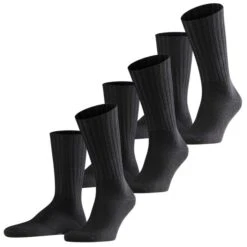 Falke Herren Socken Nelson 2er 3er 4er Multipack -Zoe Bekleidungsgeschäft 44856 14497 BlackundAnthracite Melange 3080 3er