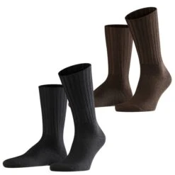 Falke Herren Socken Nelson 2er 3er 4er Multipack -Zoe Bekleidungsgeschäft 44856 14497 BlackundBrown 5930 2er