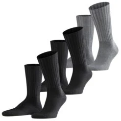 Falke Herren Socken Nelson 2er 3er 4er Multipack -Zoe Bekleidungsgeschäft 44856 14497 BlackundDark Grey 3070 3er
