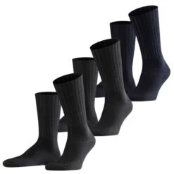 Falke Herren Socken Nelson 2er 3er 4er Multipack -Zoe Bekleidungsgeschäft 44856 14497 BlackundDark Navy 6370 3er