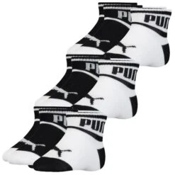 PUMA Baby Socken Wording 6er Pack -Zoe Bekleidungsgeschäft 44972 295002001 Black White 213 6er