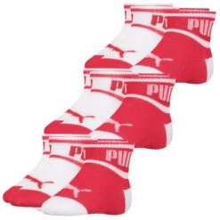 PUMA Baby Socken Wording 6er Pack -Zoe Bekleidungsgeschäft 44972 295002001 White Ribbon Red 435 6er