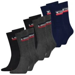 Levis Unisex Sportsocken Regular Cut Sportswear Logo 4er 6er 8er Multipack 32 Levis Unisex Sportsocken Regular Cut Sportswear Logo 4er 6er 8er Multipack -Zoe Bekleidungsgeschäft 44986 902012001 BlackundDress Blues 198 6er