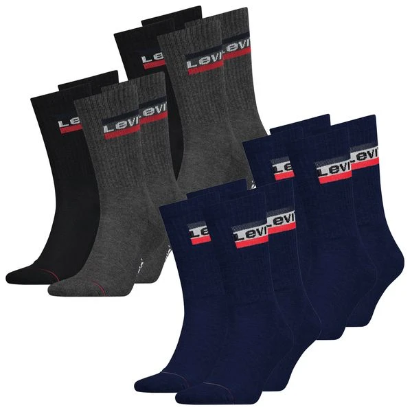 Levis Unisex Sportsocken Regular Cut Sportswear Logo 4er 6er 8er Multipack 18 Levis Unisex Sportsocken Regular Cut Sportswear Logo 4er 6er 8er Multipack – Bild 16