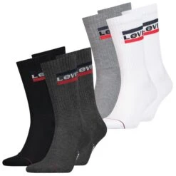 Levis Unisex Sportsocken Regular Cut Sportswear Logo 4er 6er 8er Multipack 26 Levis Unisex Sportsocken Regular Cut Sportswear Logo 4er 6er 8er Multipack -Zoe Bekleidungsgeschäft 44986 902012001 BlackundWhite Grey 062 4er