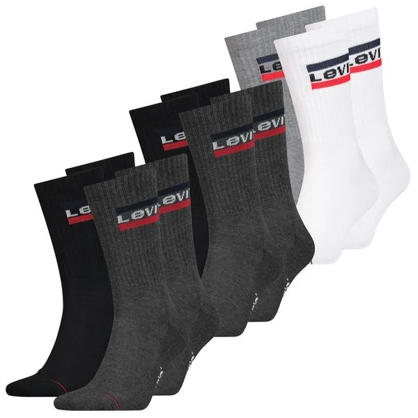 Levis Unisex Sportsocken Regular Cut Sportswear Logo 4er 6er 8er Multipack 19 Levis Unisex Sportsocken Regular Cut Sportswear Logo 4er 6er 8er Multipack – Bild 17