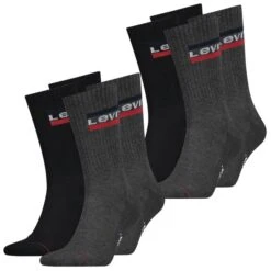 Levis Unisex Sportsocken Regular Cut Sportswear Logo 4er 6er 8er Multipack 24 Levis Unisex Sportsocken Regular Cut Sportswear Logo 4er 6er 8er Multipack -Zoe Bekleidungsgeschäft 44986 902012001 Mid Grey Black 208 4er