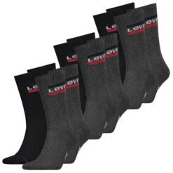 Levis Unisex Sportsocken Regular Cut Sportswear Logo 4er 6er 8er Multipack 29 Levis Unisex Sportsocken Regular Cut Sportswear Logo 4er 6er 8er Multipack -Zoe Bekleidungsgeschäft 44986 902012001 Mid Grey Black 208 6er