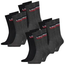 Levis Unisex Sportsocken Regular Cut Sportswear Logo 4er 6er 8er Multipack 34 Levis Unisex Sportsocken Regular Cut Sportswear Logo 4er 6er 8er Multipack -Zoe Bekleidungsgeschäft 44986 902012001 Mid Grey Black 208 8er