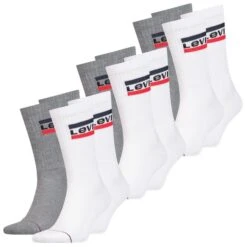 Levis Unisex Sportsocken Regular Cut Sportswear Logo 4er 6er 8er Multipack 30 Levis Unisex Sportsocken Regular Cut Sportswear Logo 4er 6er 8er Multipack -Zoe Bekleidungsgeschäft 44986 902012001 White Grey 062 6er