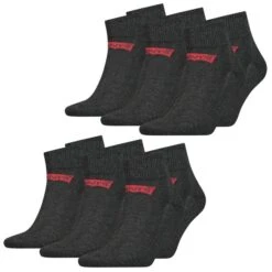 Levis Unisex Quarter Sportsocken Mid Cut Batwing Logo 6er 9er 12er Multipack 26 Levis Unisex Quarter Sportsocken Mid Cut Batwing Logo 6er 9er 12er Multipack -Zoe Bekleidungsgeschäft 45016 903051001 Anthracite Melange Black 267 6er