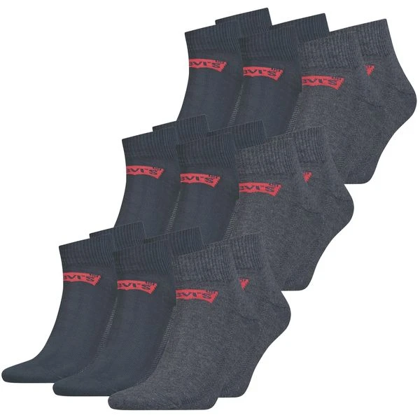 Levis Unisex Quarter Sportsocken Mid Cut Batwing Logo 6er 9er 12er Multipack 19 Levis Unisex Quarter Sportsocken Mid Cut Batwing Logo 6er 9er 12er Multipack – Bild 17