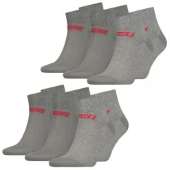 Levis Unisex Quarter Sportsocken Mid Cut Batwing Logo 6er 9er 12er Multipack 25 Levis Unisex Quarter Sportsocken Mid Cut Batwing Logo 6er 9er 12er Multipack -Zoe Bekleidungsgeschäft 45016 903051001 Middle Grey Melange 758 6er